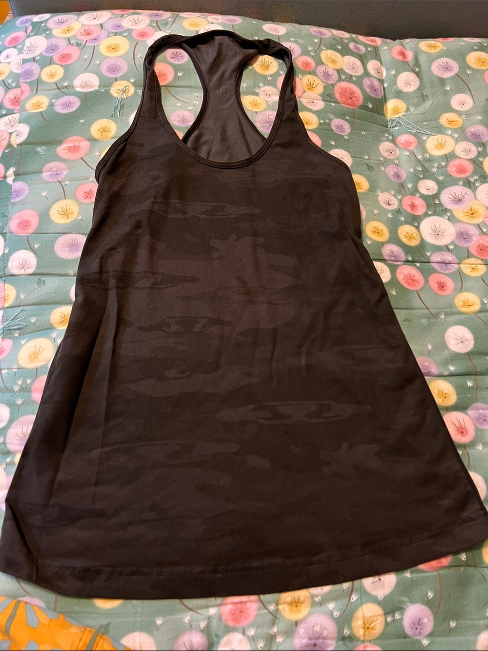 lululemon athletica Black Camo Racerback Tank